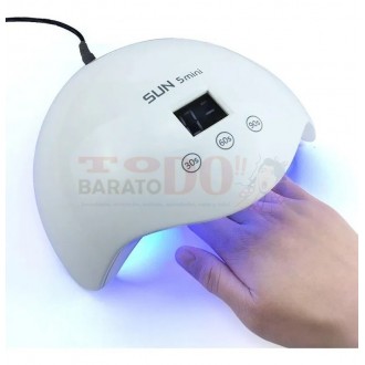 Lámpara Led UV De Uñas Gel...