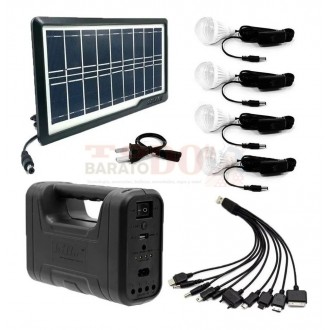 Kit Panel Solar Killo 4 Bombillos...
