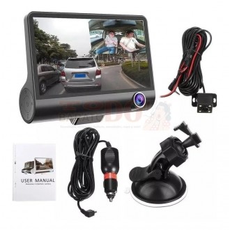 Cámara Para Carro Dvr 3 En 1 Full Hd...