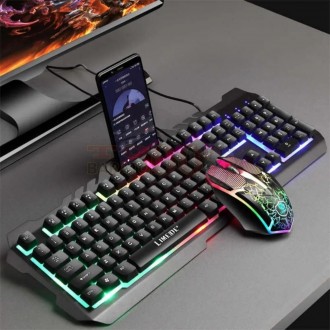 Combo Alámbrico T21 Teclado Y Mouse...