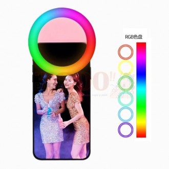 Aro Luz Selfie Tipo Clip Celular Rgb...