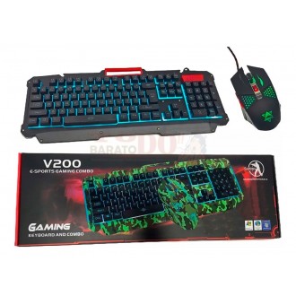 Combo Gamer Teclado Cable Usb + Mouse...
